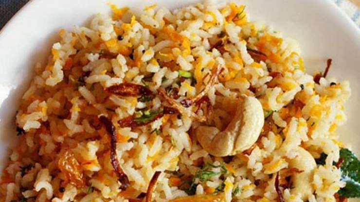 Ориз со индиски орев и морков