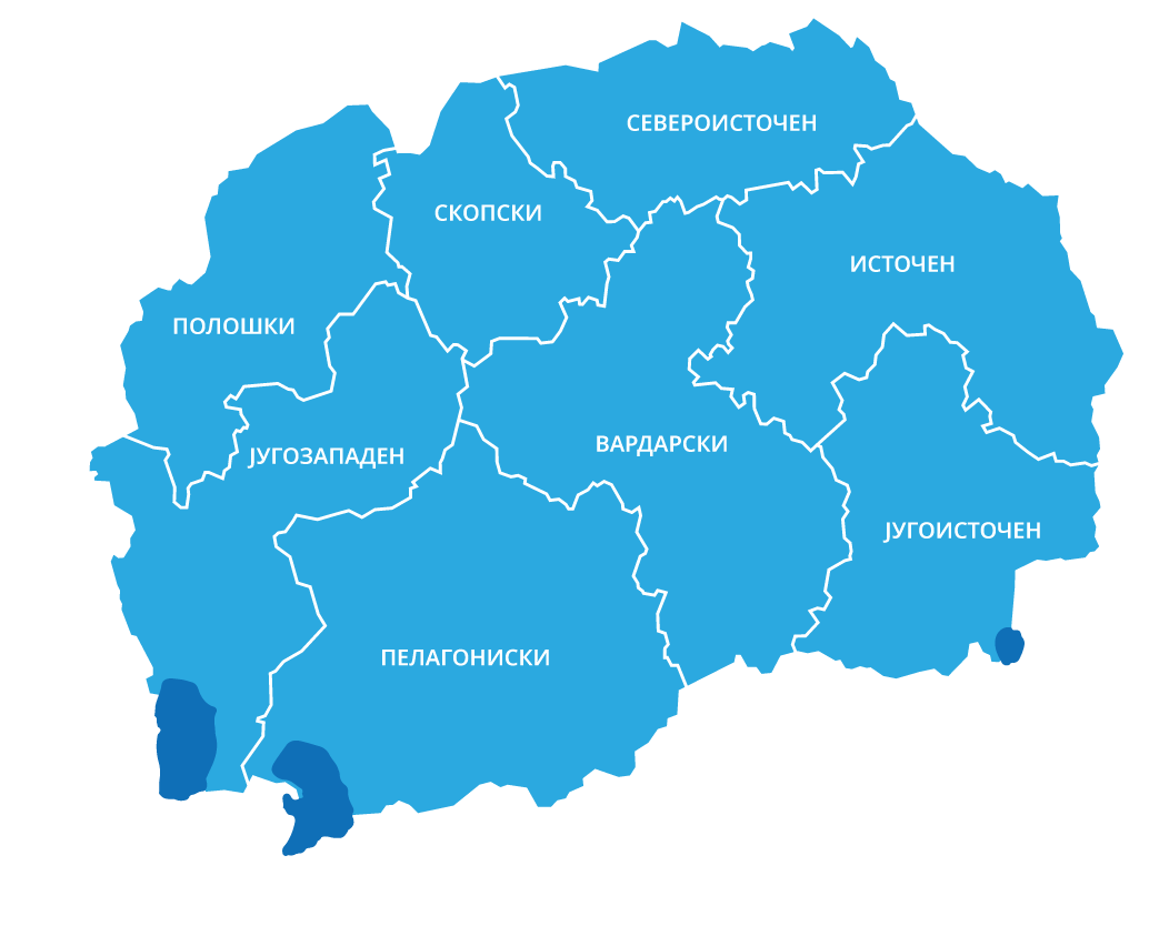 mapa na regioni